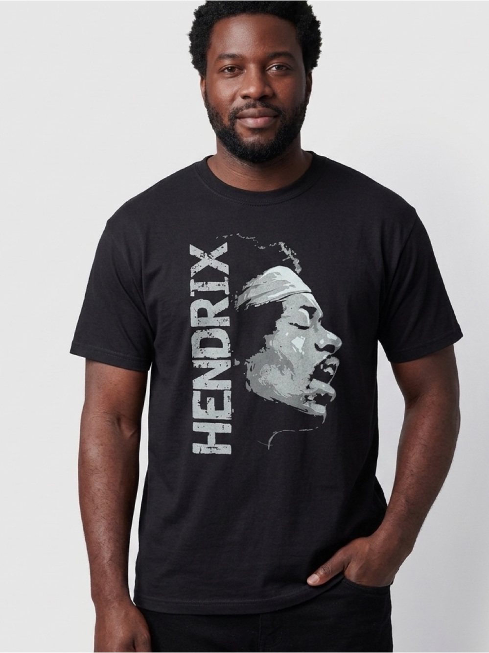 Vintage Black Hendrix Graphic T-Shirt